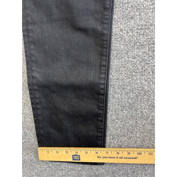 Neuw Denim Jeans Mens 33x34 Black Lou Slim Forever Black Button Fly Stretch - Picture 7 of 11